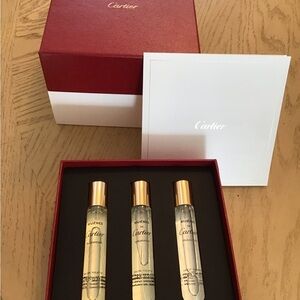 Cartier Parfum Collection 3 Piece Set in Gift Box Rare